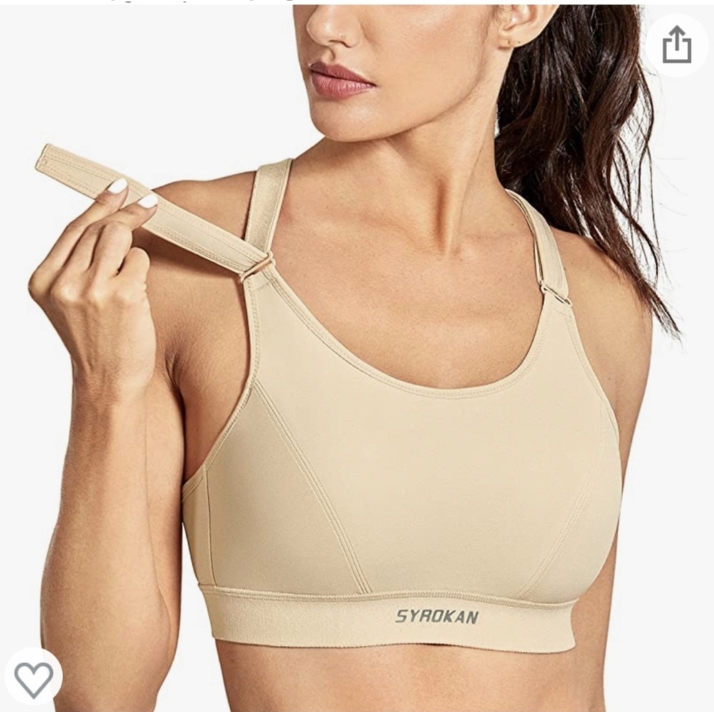 Syrokan Velcro adjustable sport Bra. Size 46D